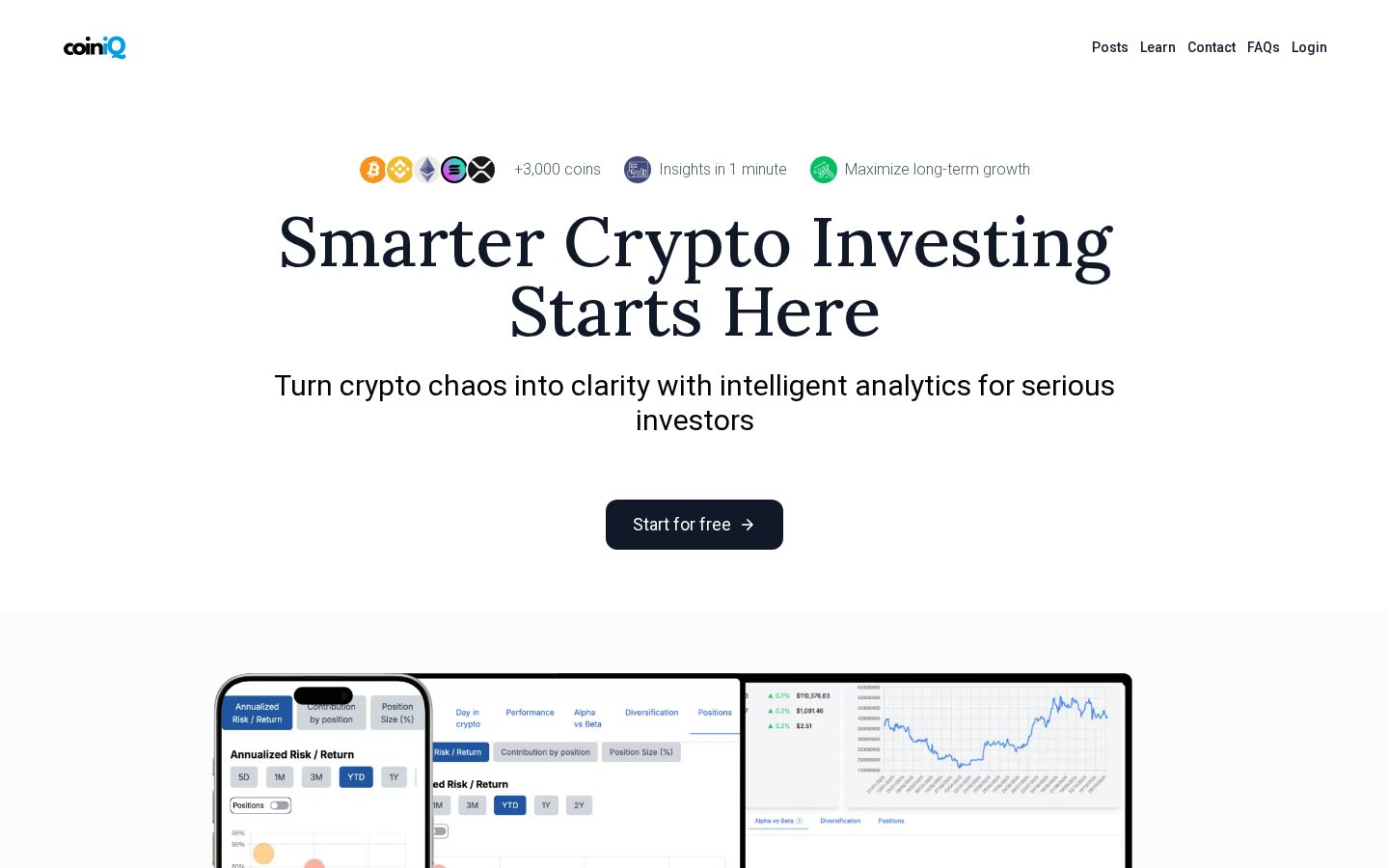 CoinIQ Homepage
