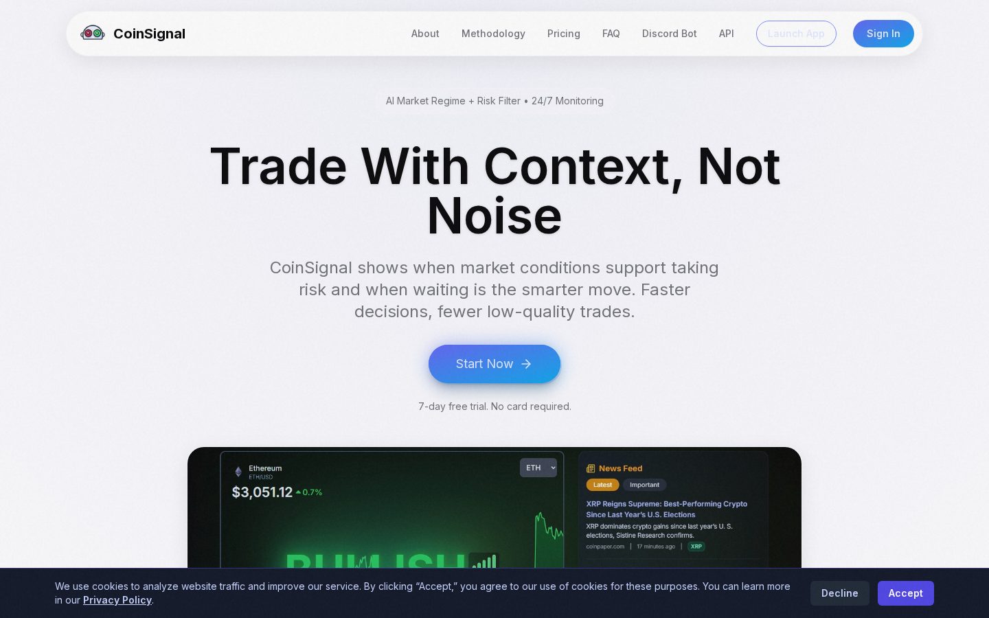 CoinSignal Homepage