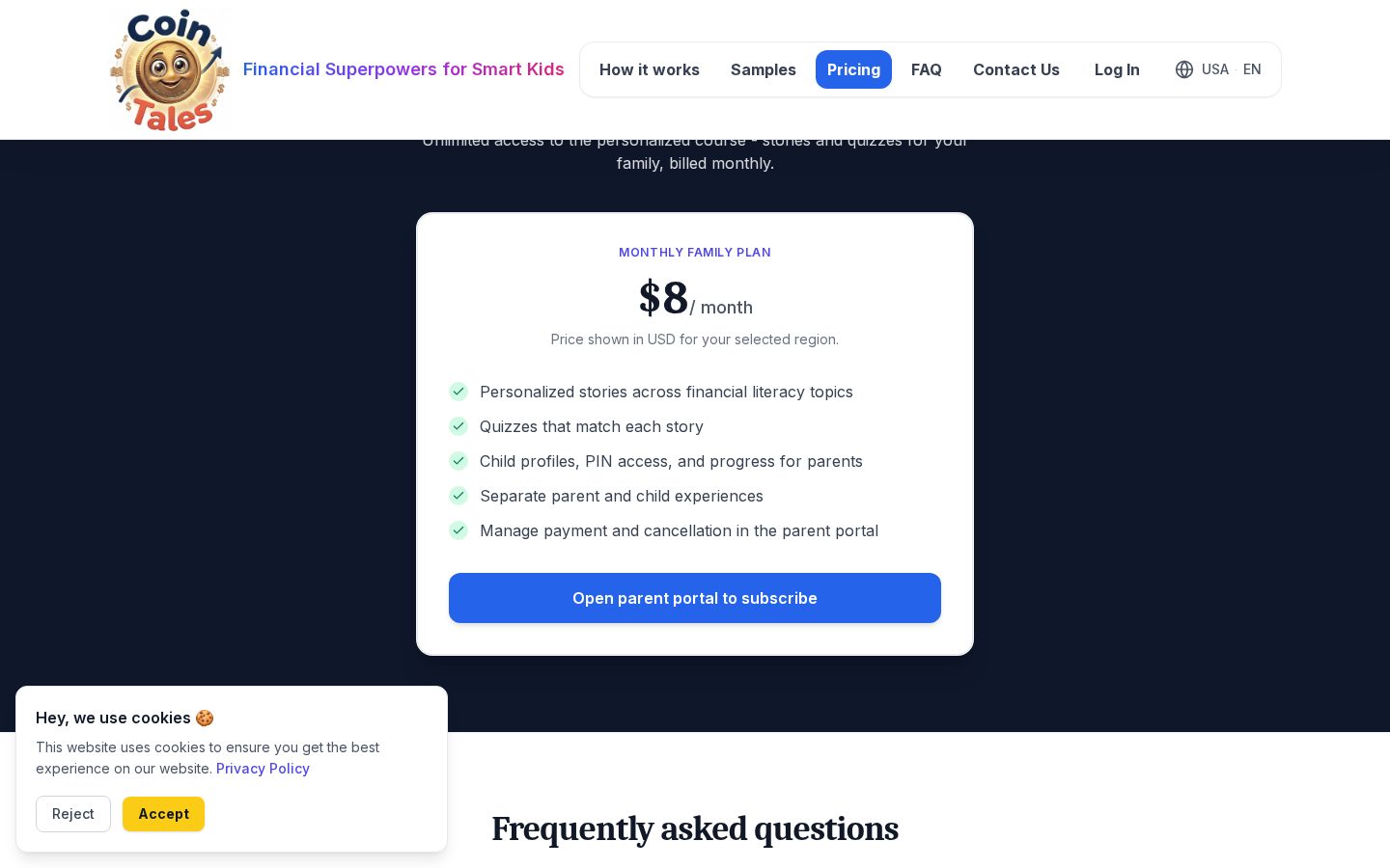 CoinTales.Ai Pricing