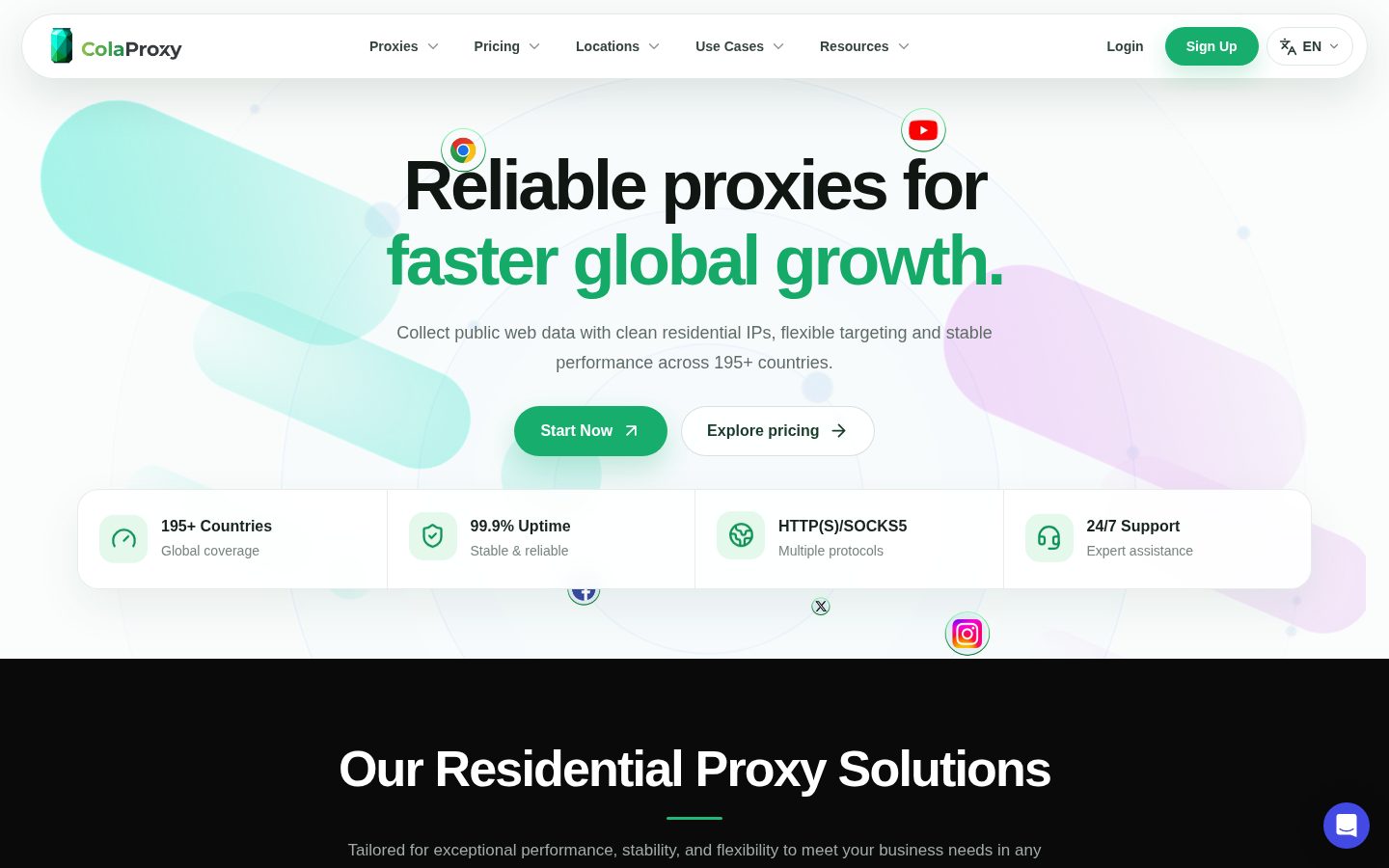 ColaProxy Homepage