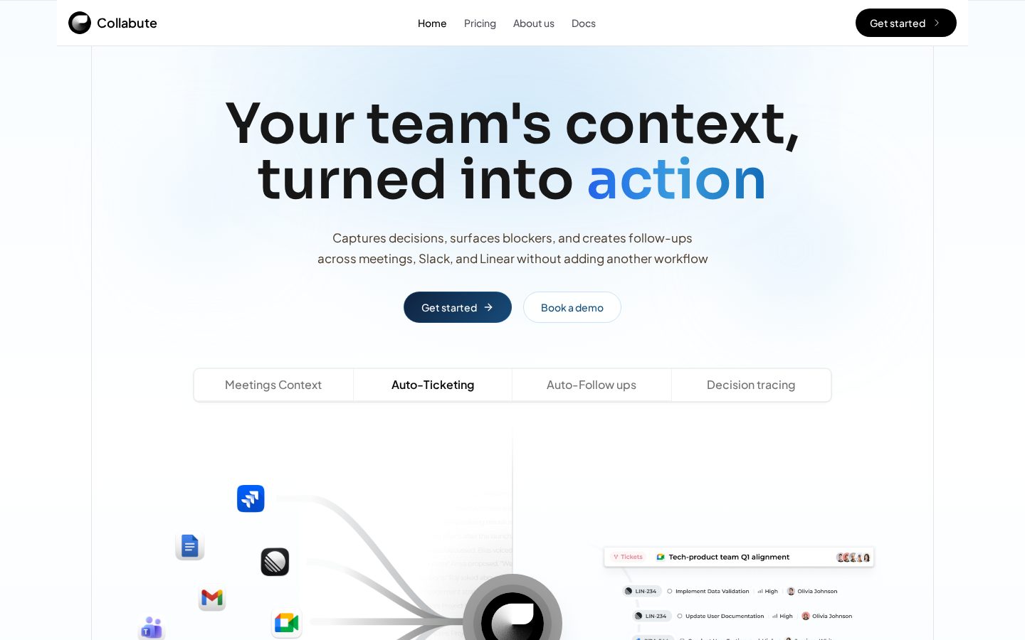 Collabute Homepage