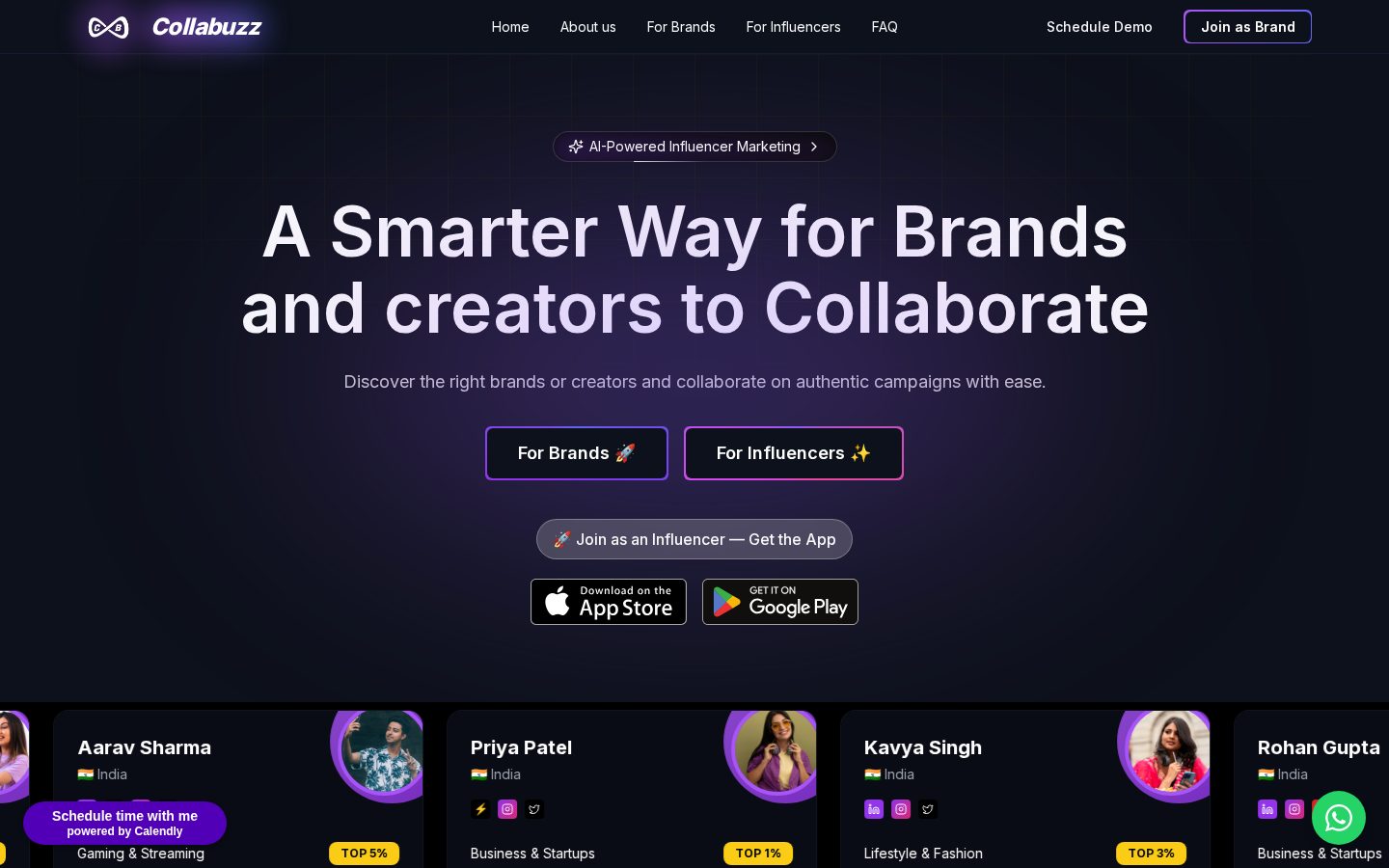 Collabuzz Homepage