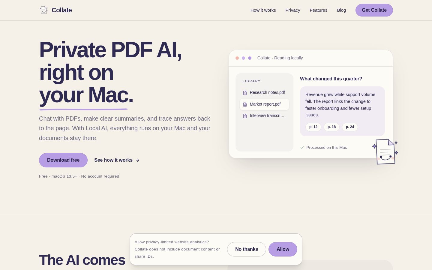 Collate Homepage