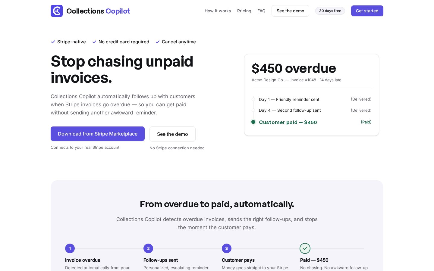 Collections Copilot Homepage