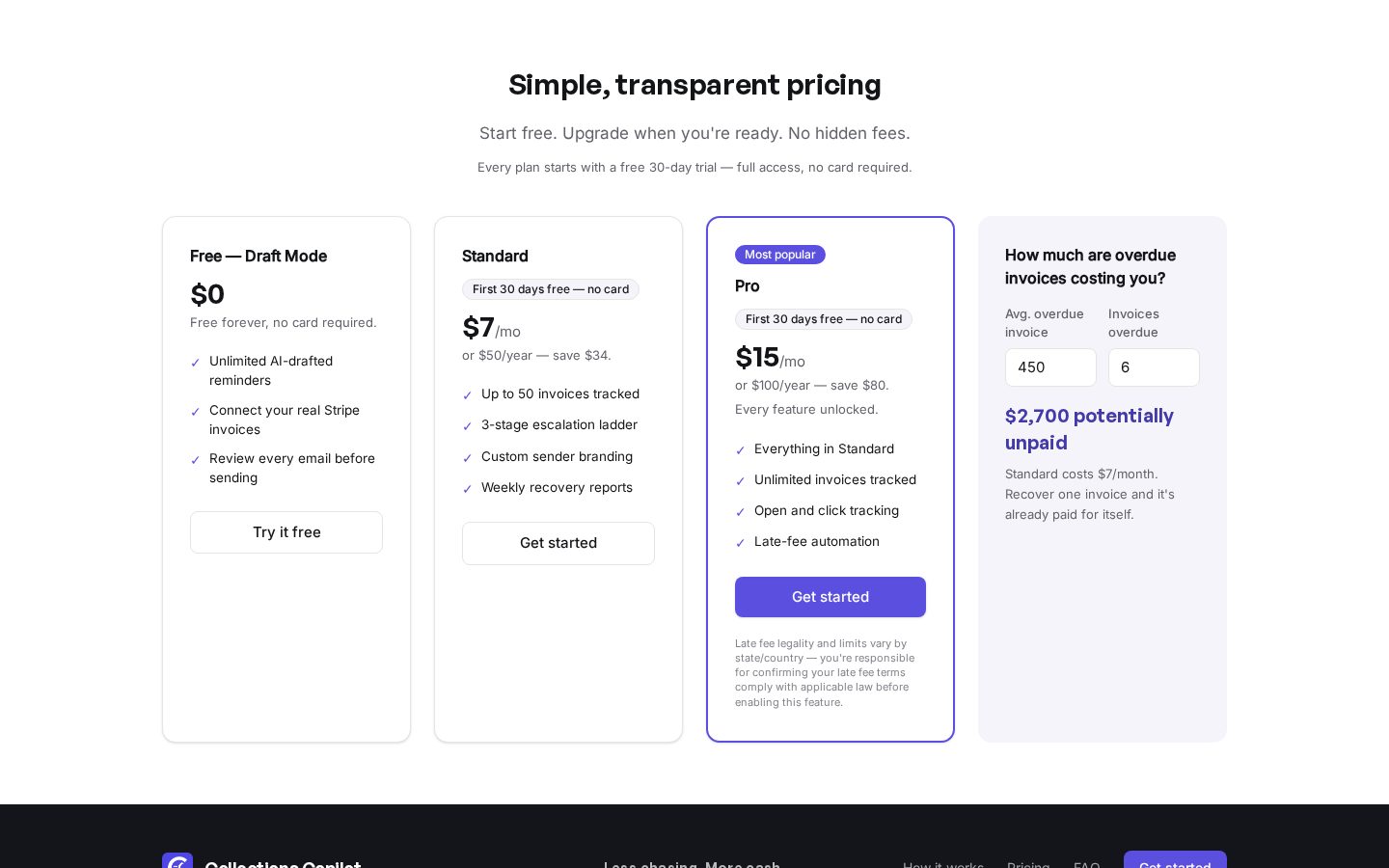 Collections Copilot Pricing