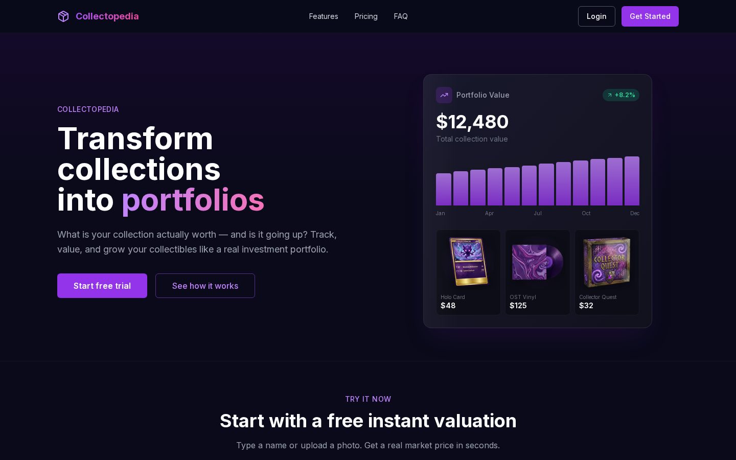 Collectopedia Homepage