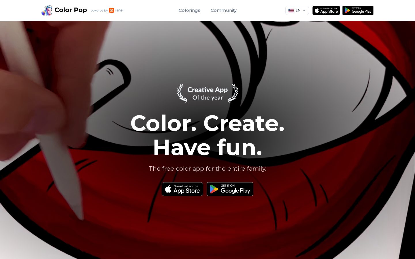 Color Pop AI Homepage