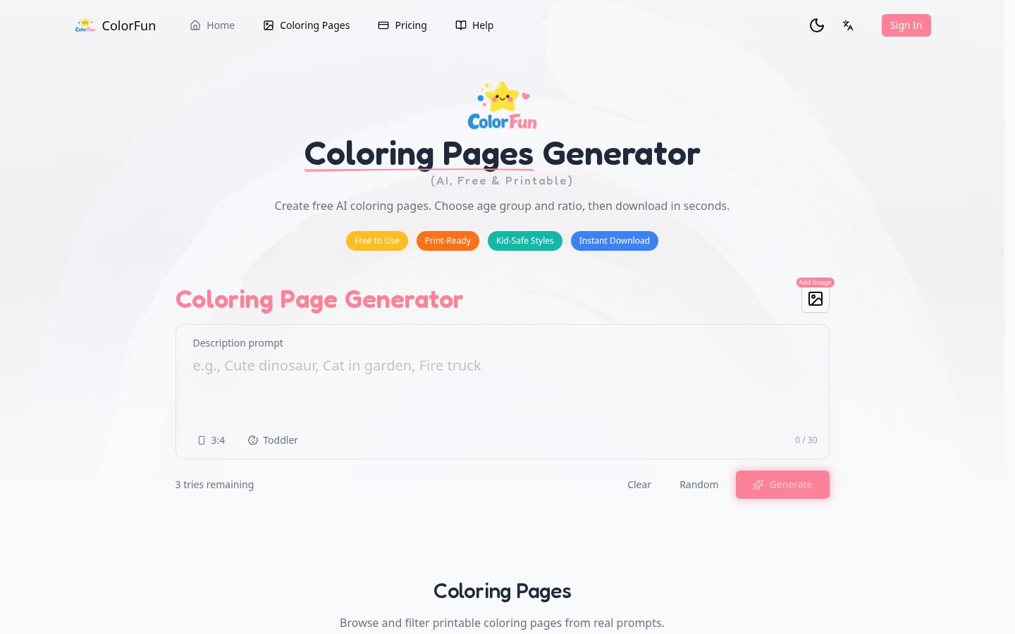ColorFun Homepage