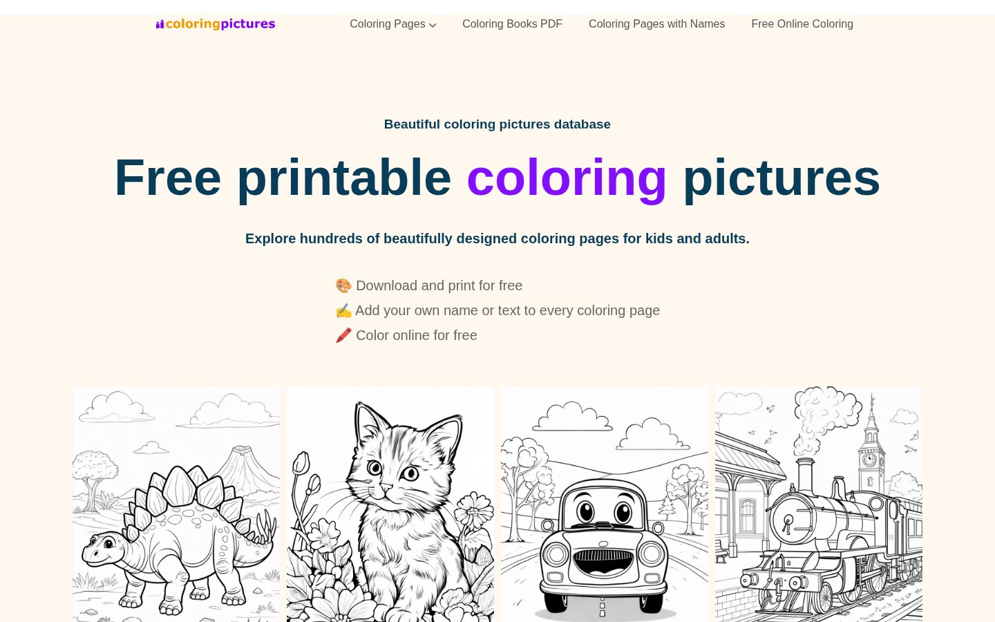ColorigPictures.ai Homepage