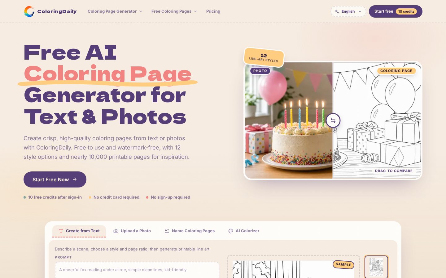 ColoringDaily Homepage
