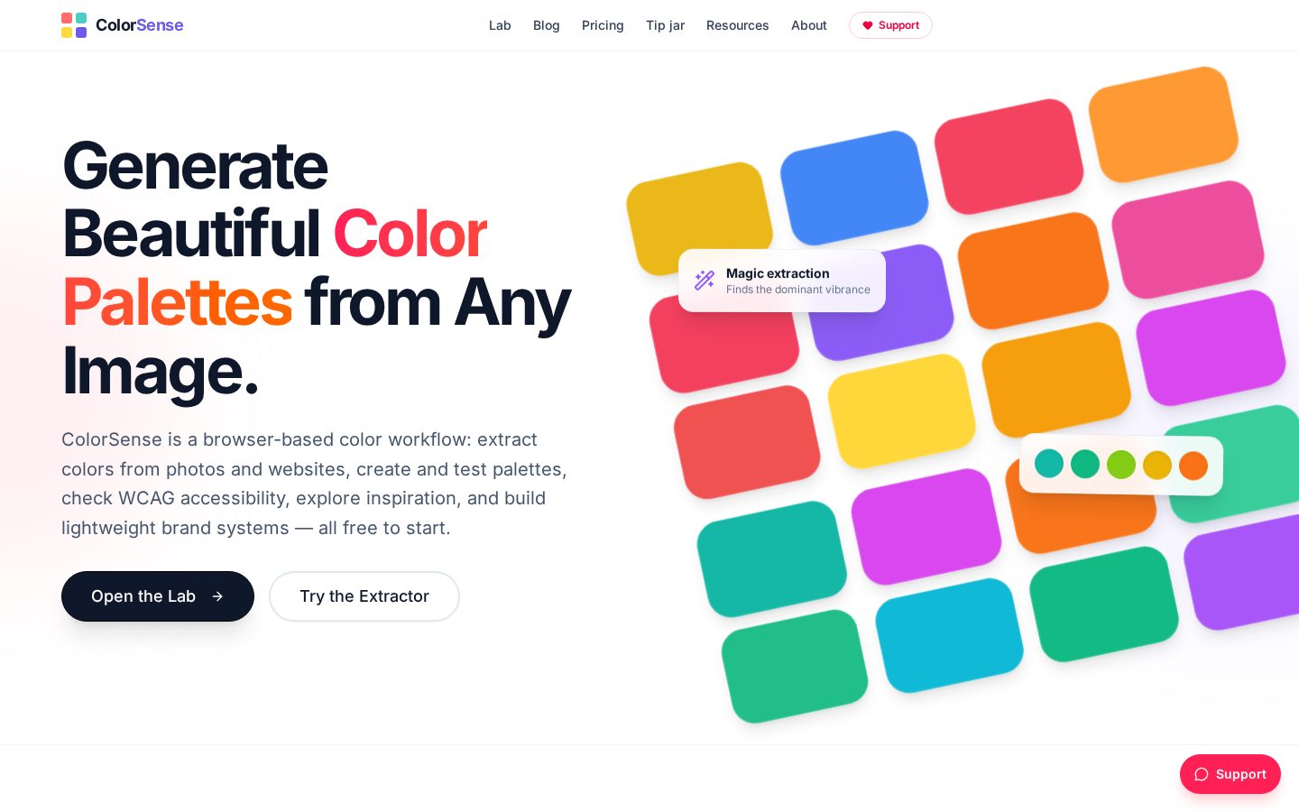 ColorSense Homepage