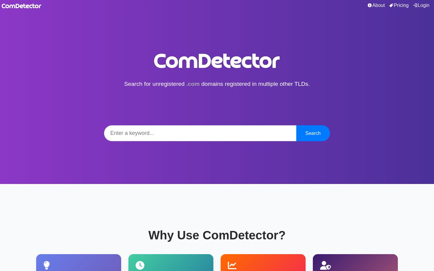 ComDetector Homepage