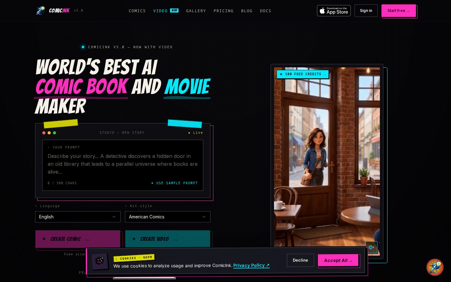 ComicInk Homepage