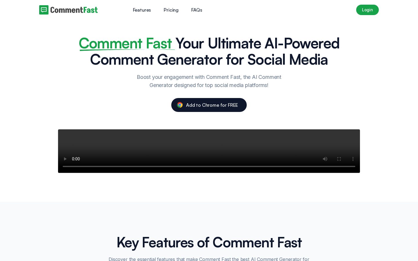 Comment Fast Homepage
