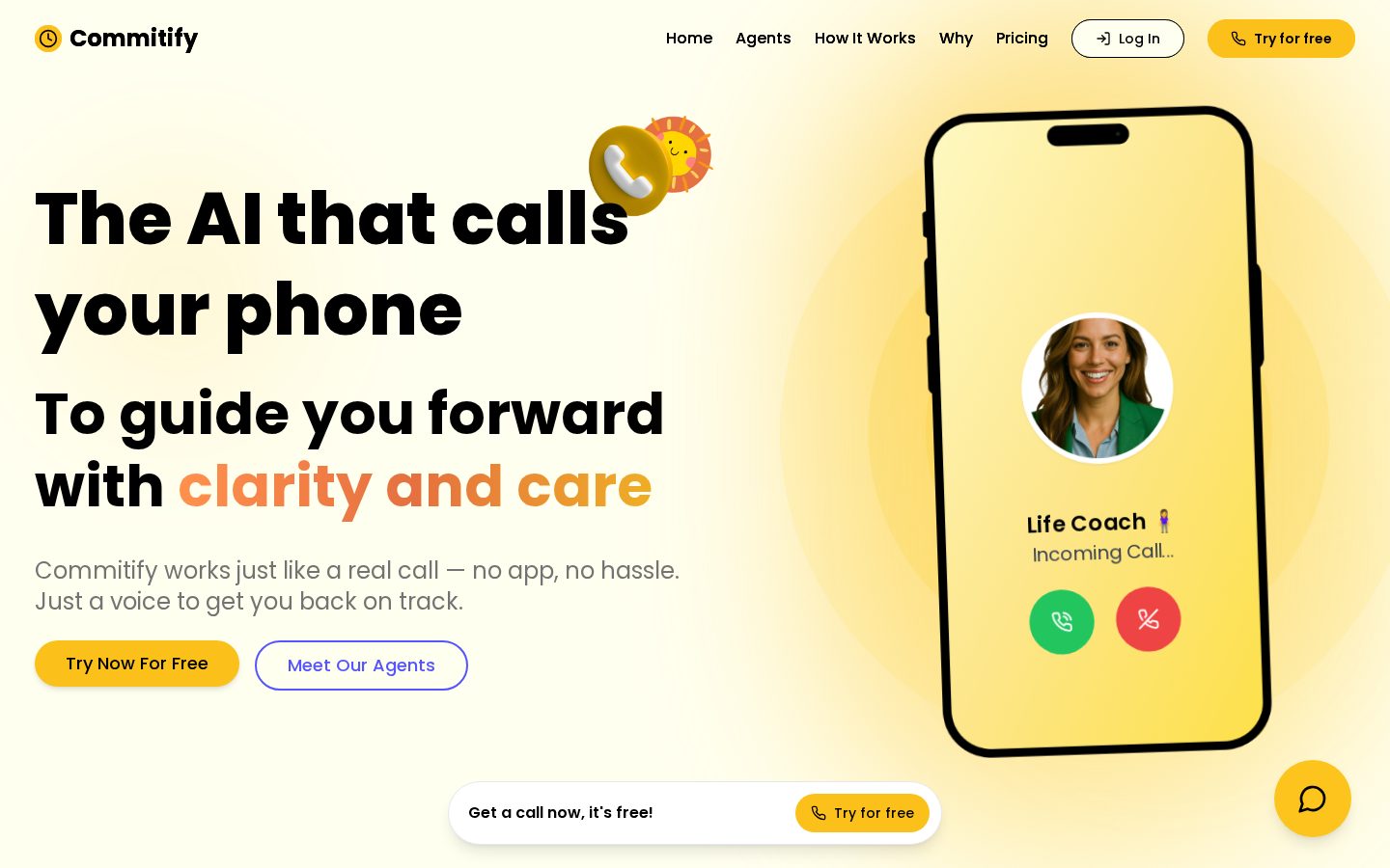 commitify.me Homepage