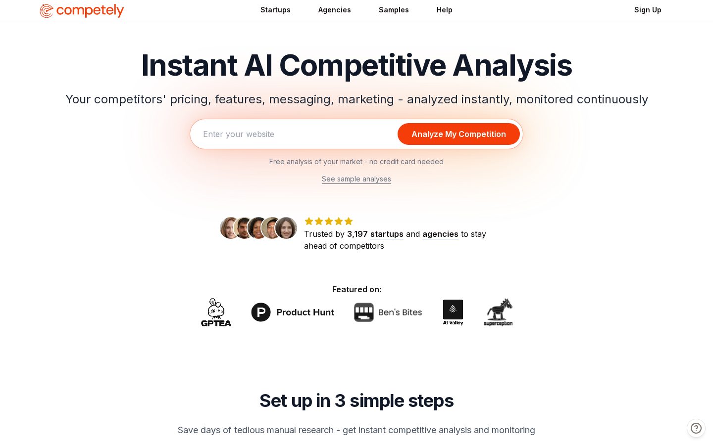 Competely Homepage