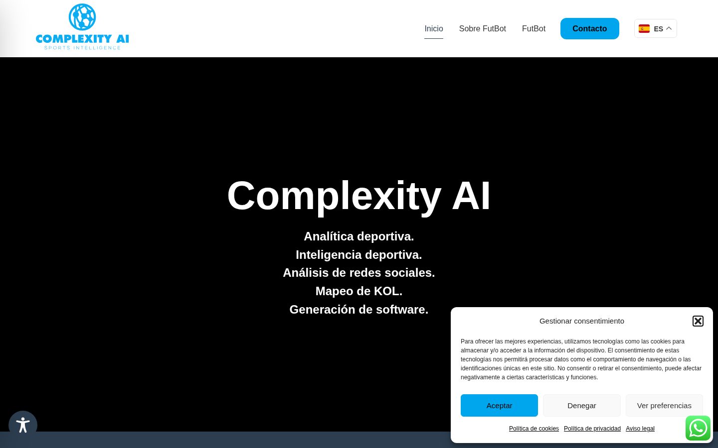 Complexity AI Homepage