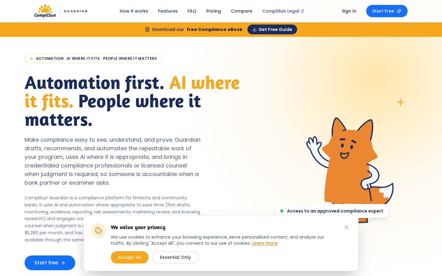 CompliSun Guardian Homepage