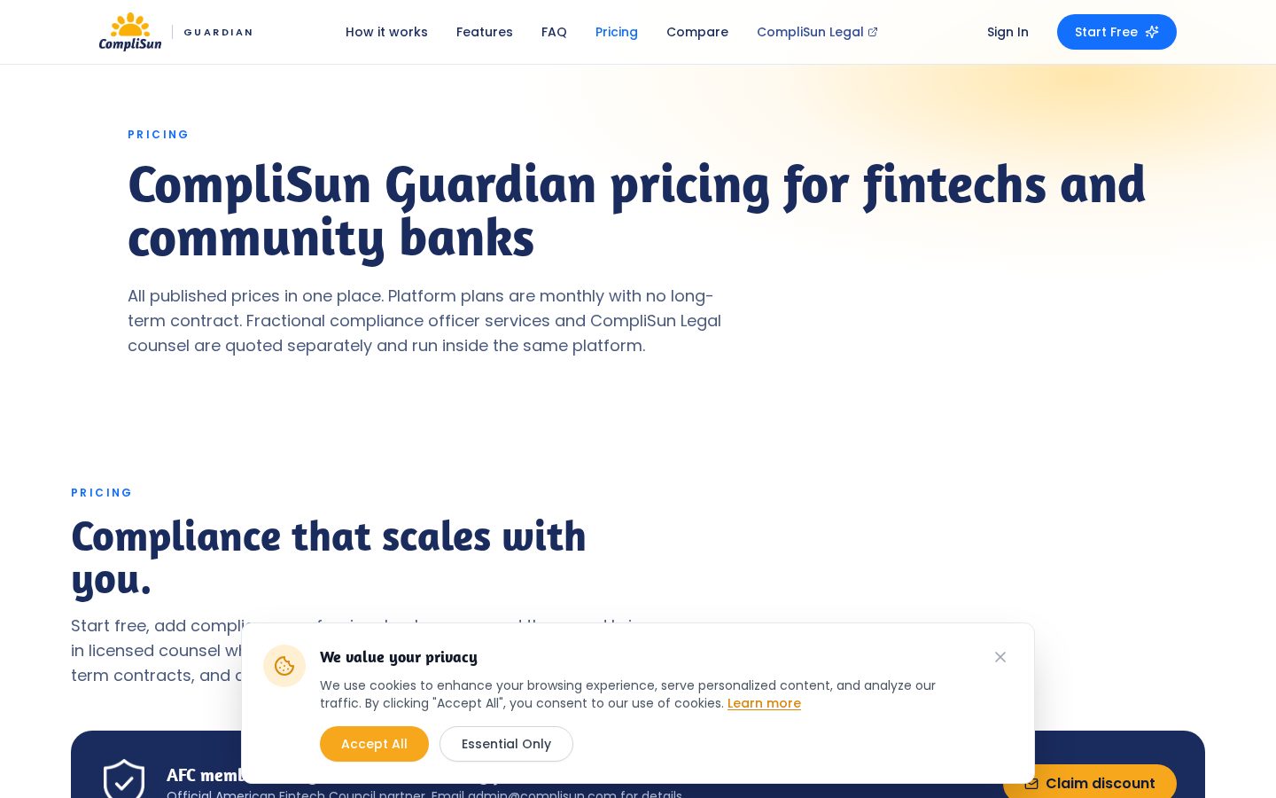 CompliSun Guardian Pricing