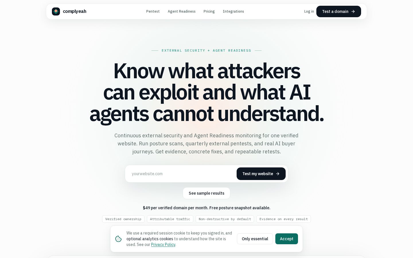 Complyeah Homepage