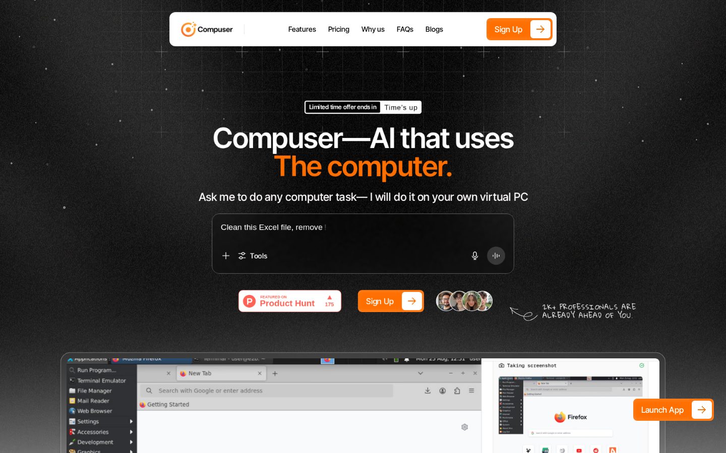 Compuser.ai Homepage
