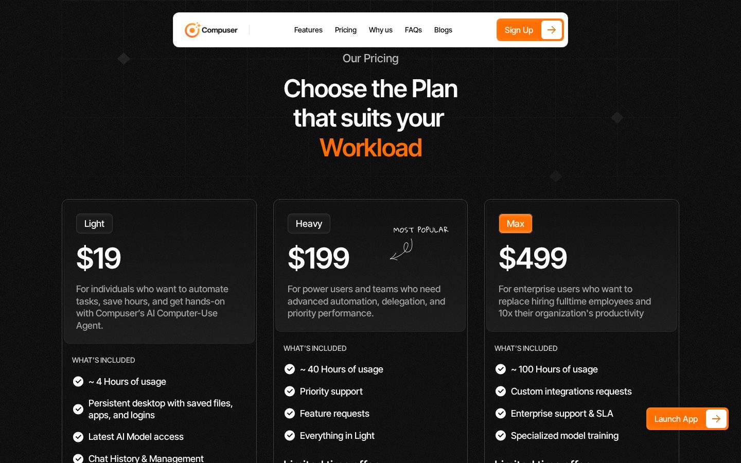 Compuser.ai Pricing