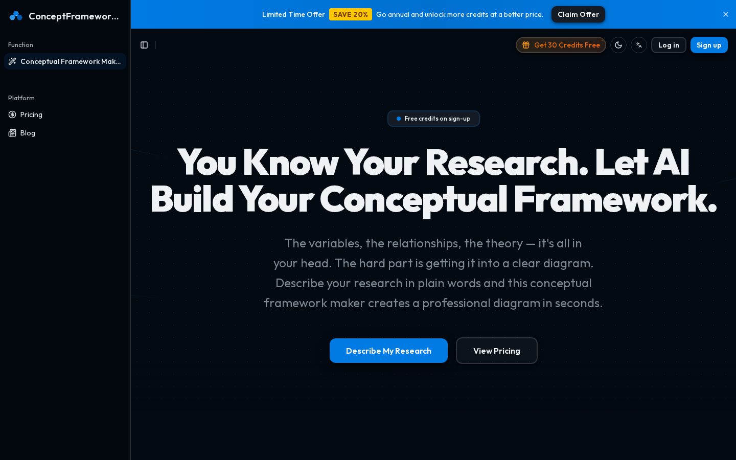 ConceptFrameworkAI Homepage