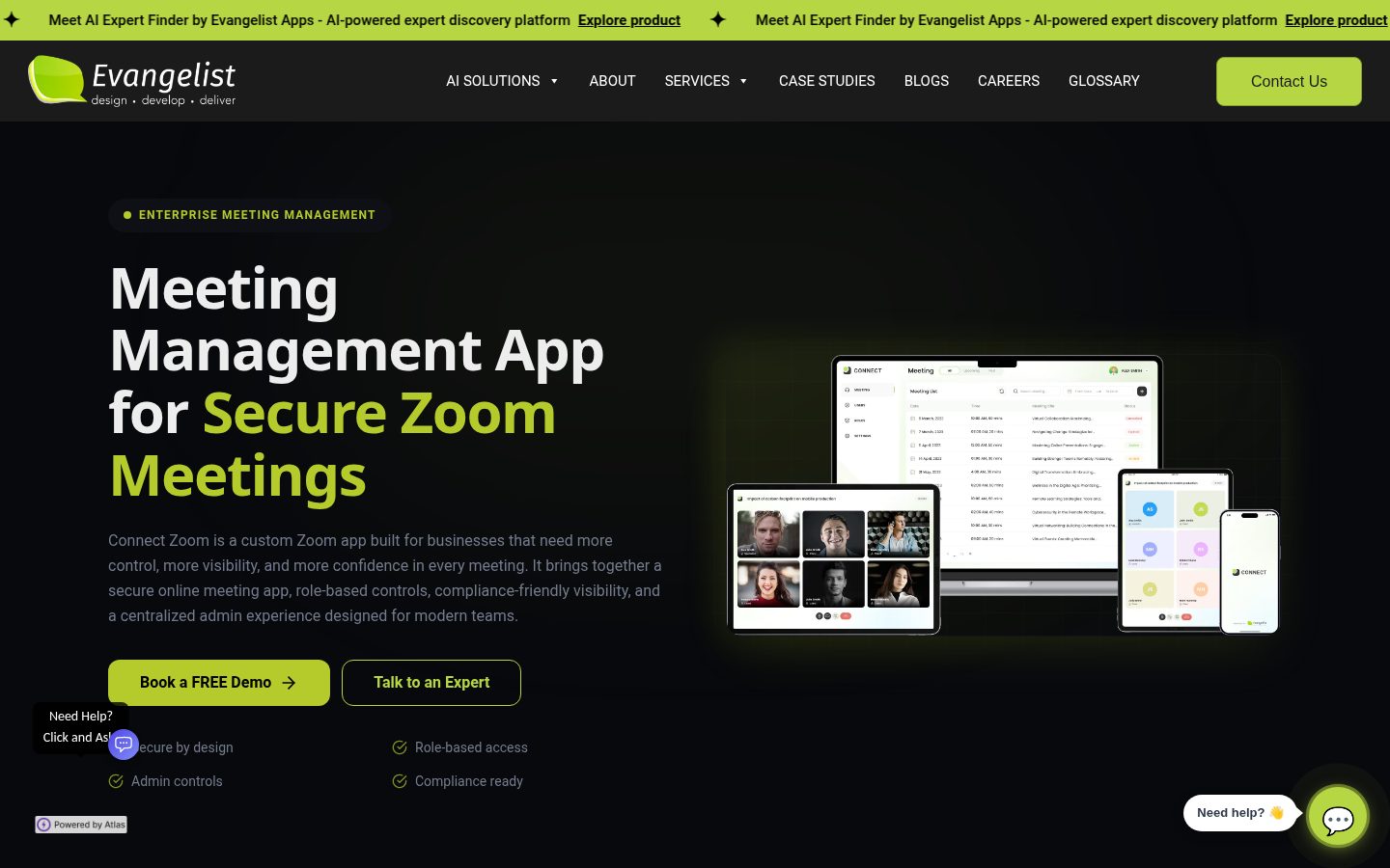 Connect Zoom Homepage