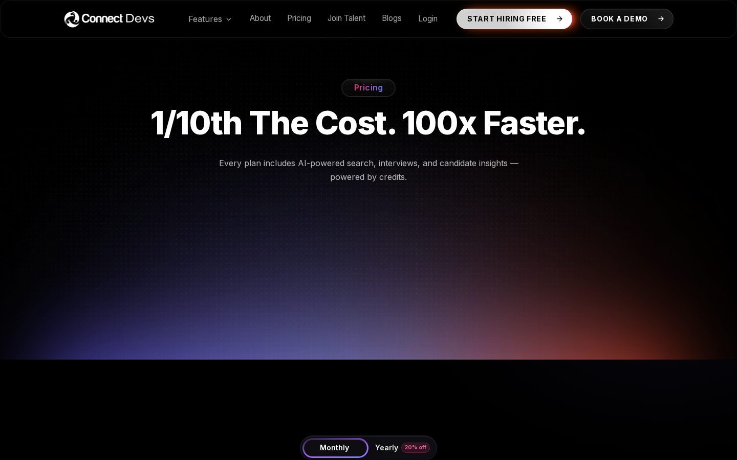 ConnectDevs Pricing