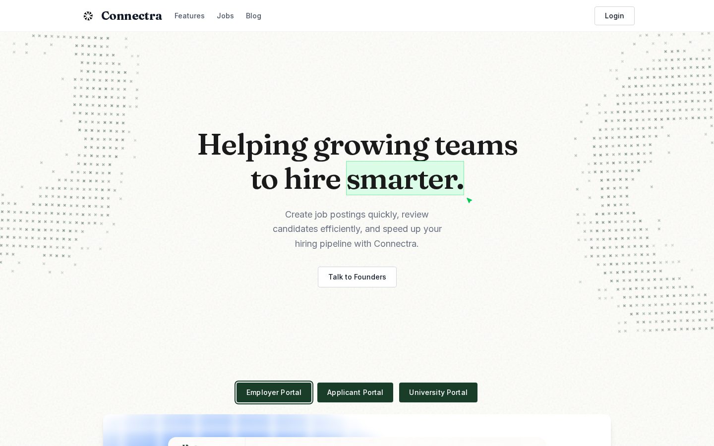 Connectra Homepage