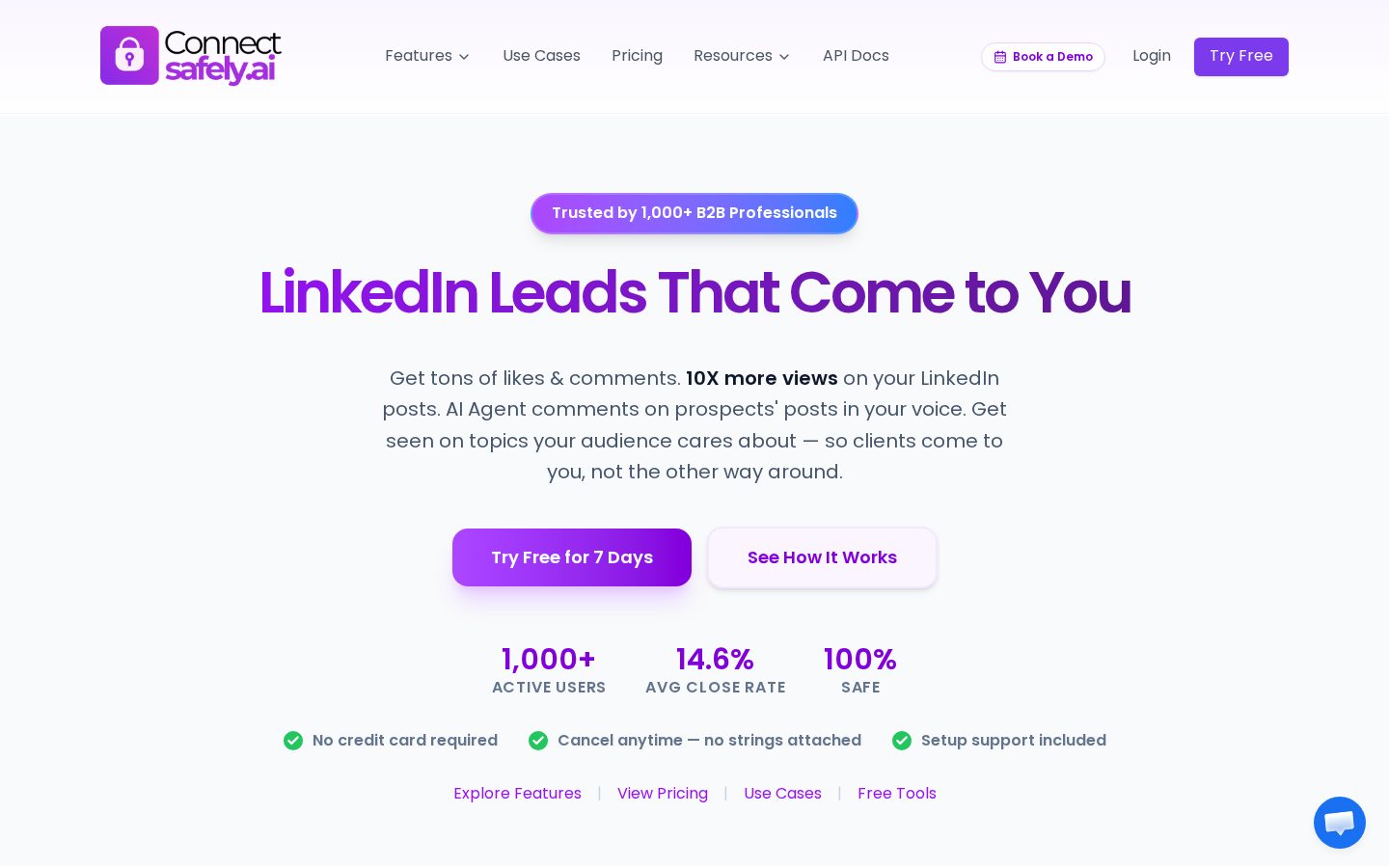 ConnectSafely.ai Homepage