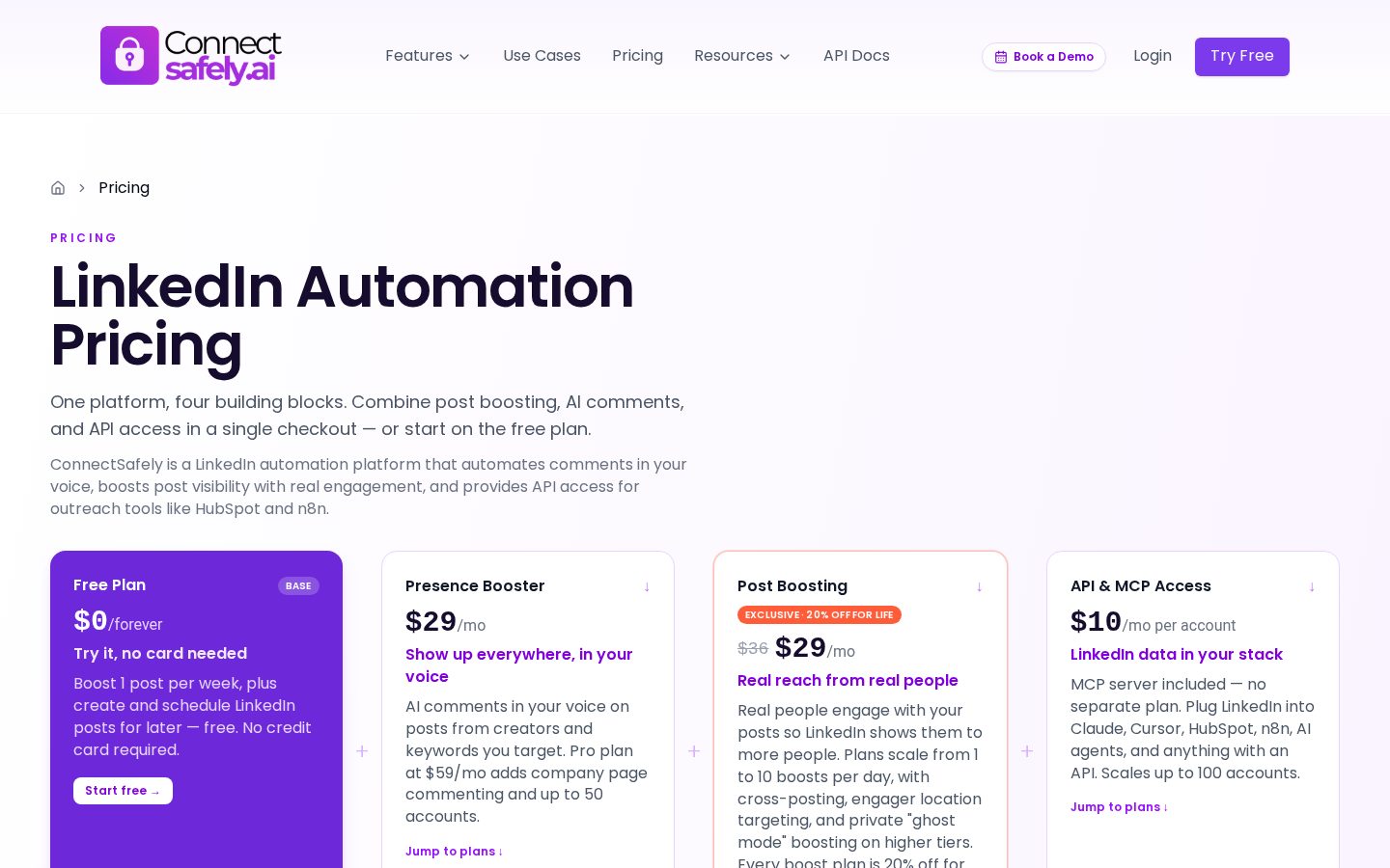 ConnectSafely.ai Pricing