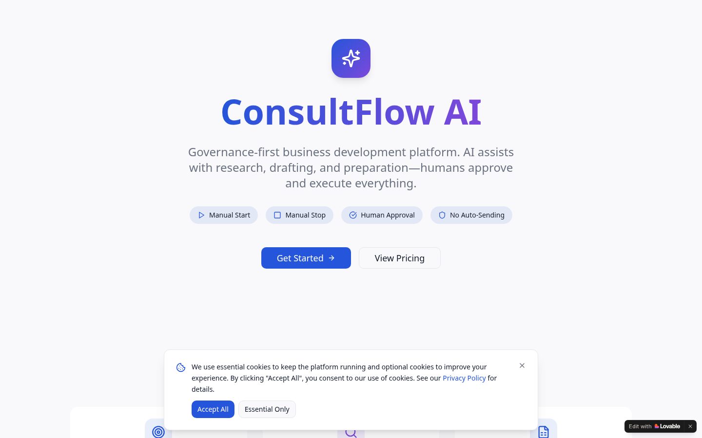 Consultflow AI Homepage