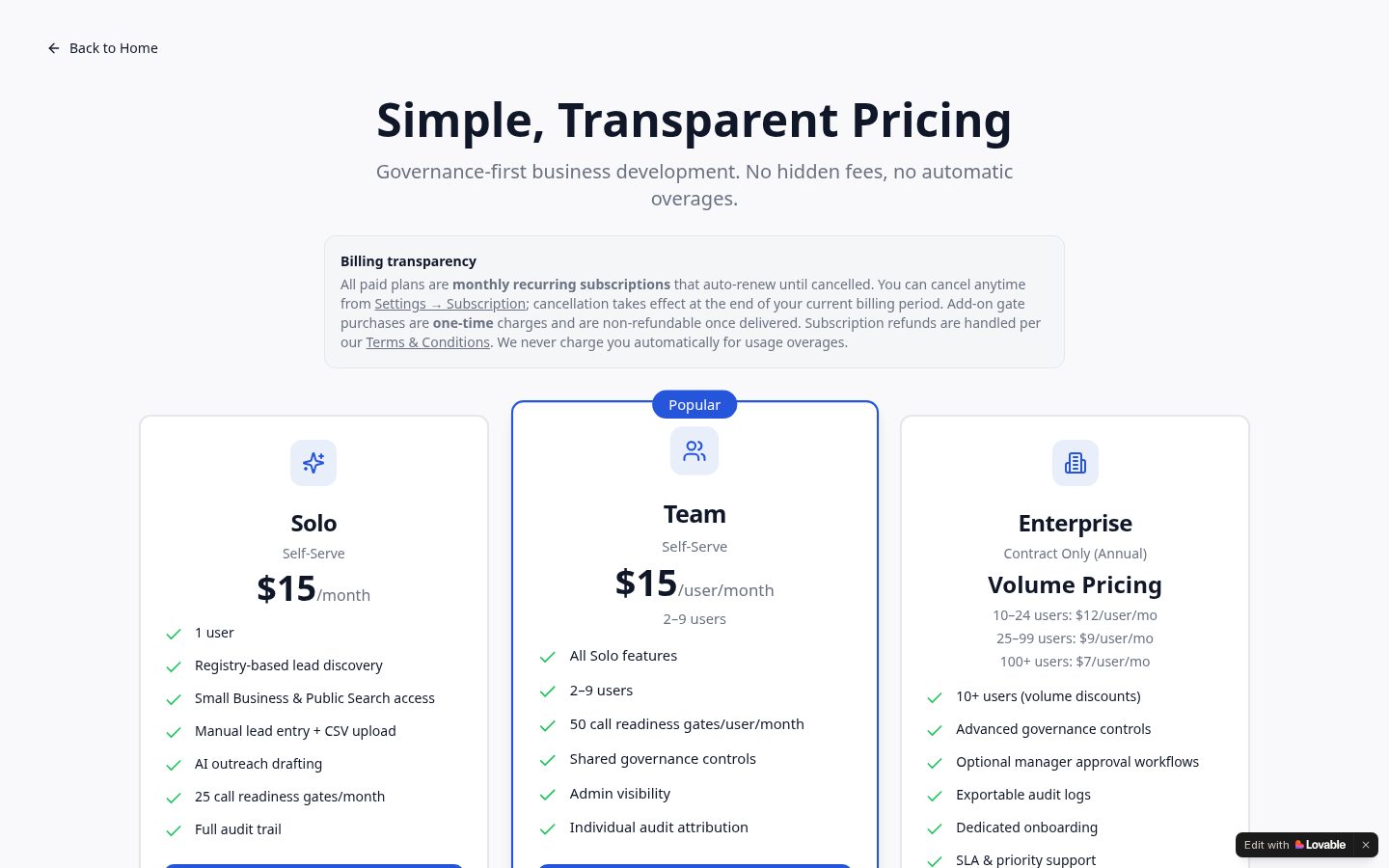 Consultflow AI Pricing
