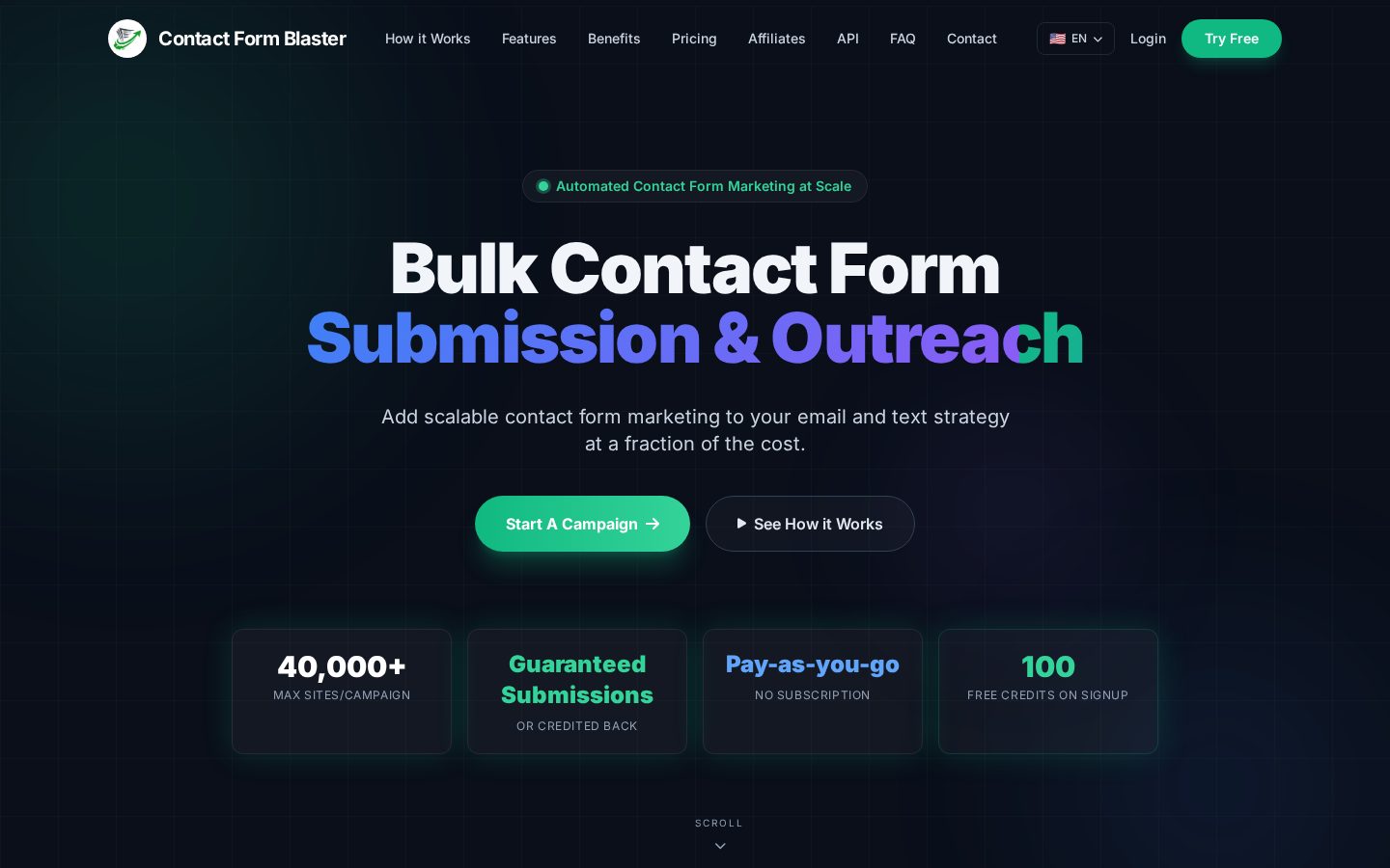 Contact Form Blaster Homepage