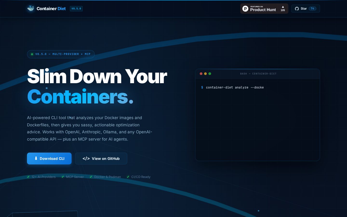 Container Diet Homepage