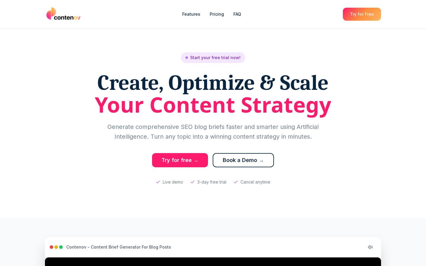 Contenov Homepage