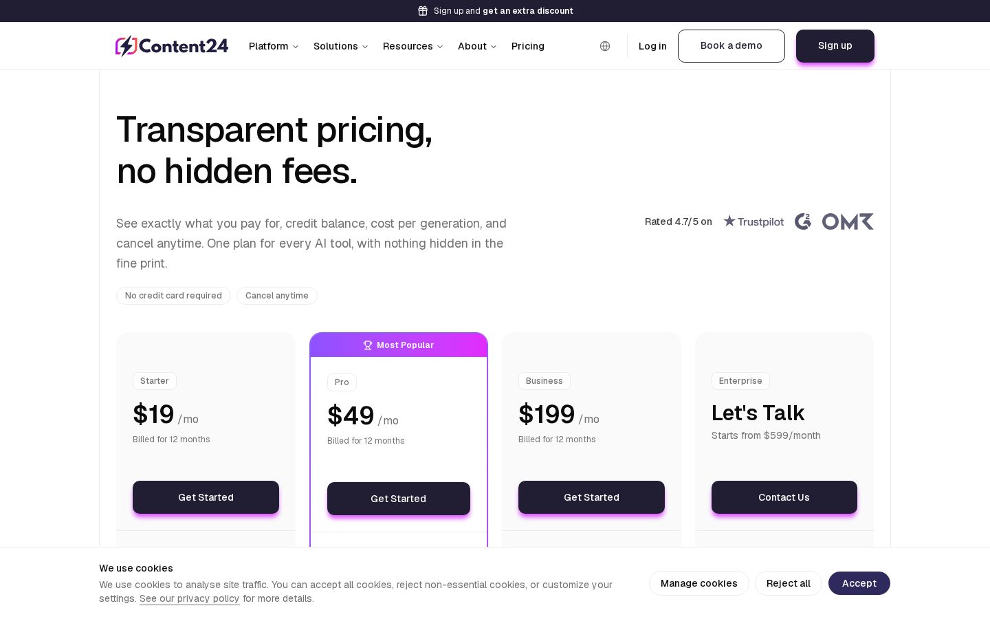 Content24 Pricing