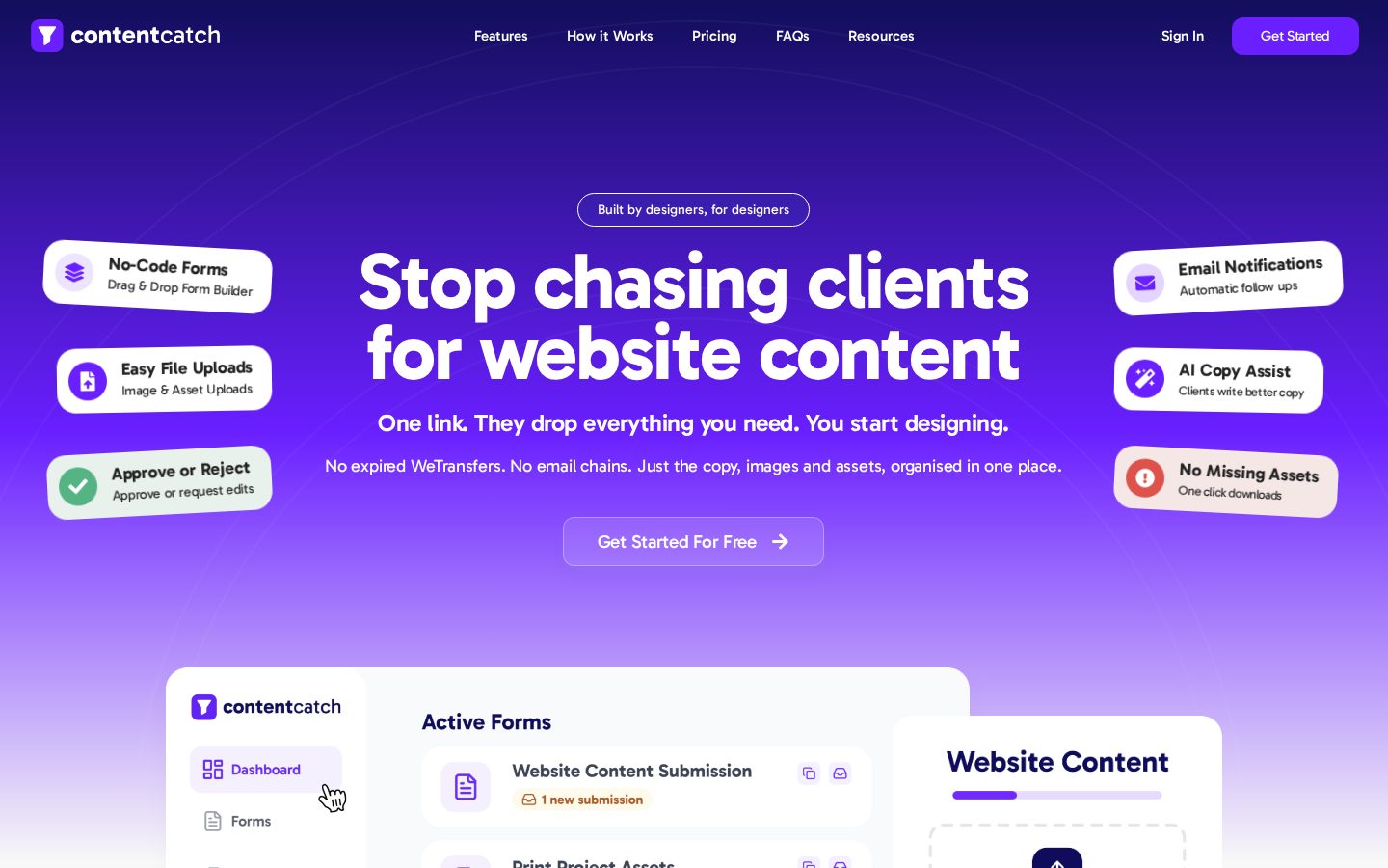 ContentCatch Homepage