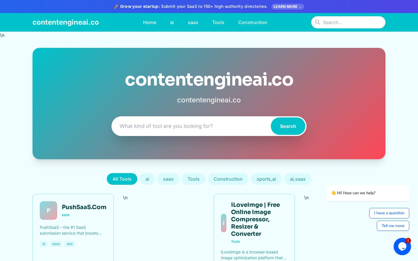ContentEngine AI Homepage