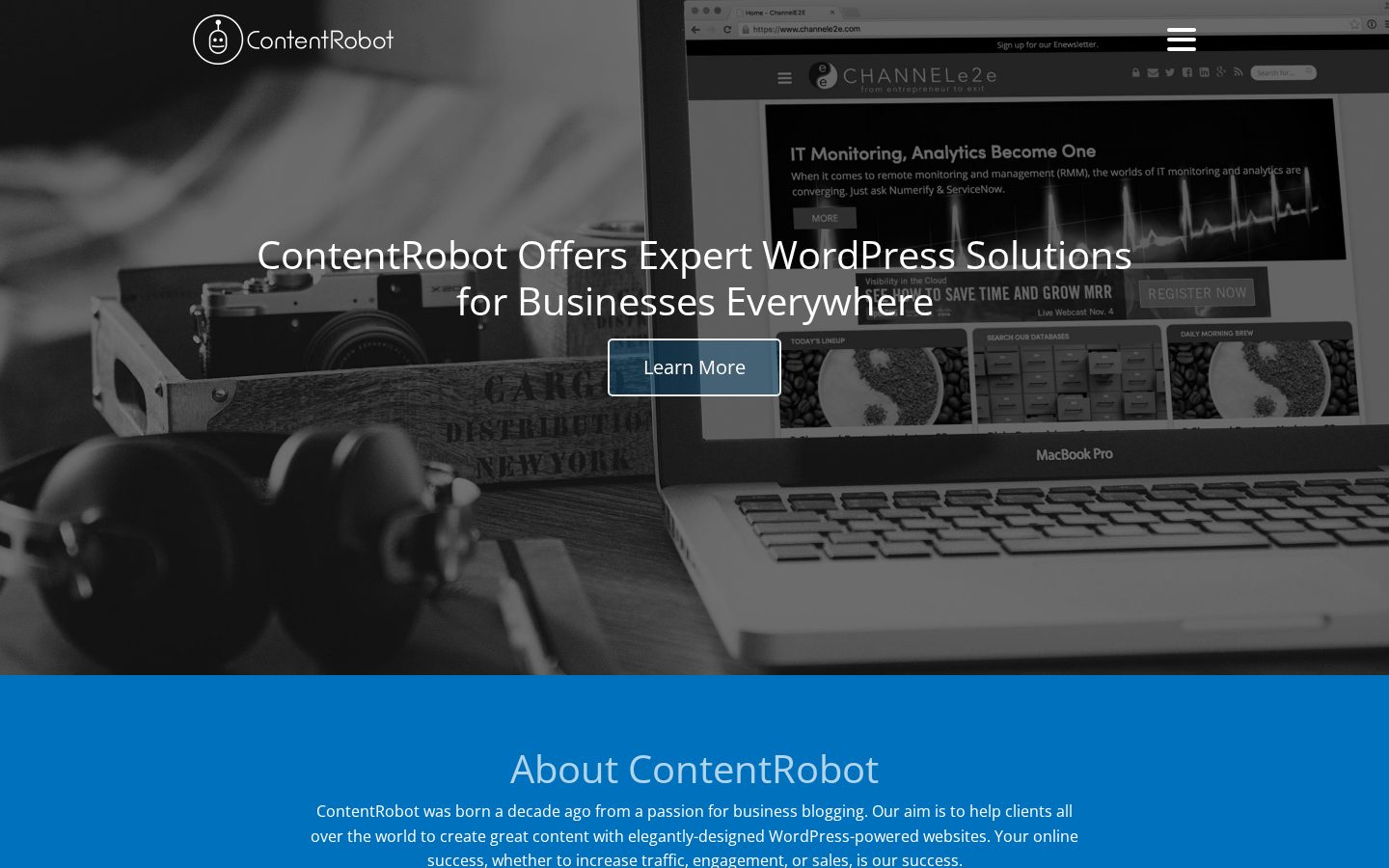 ContentRobot Homepage