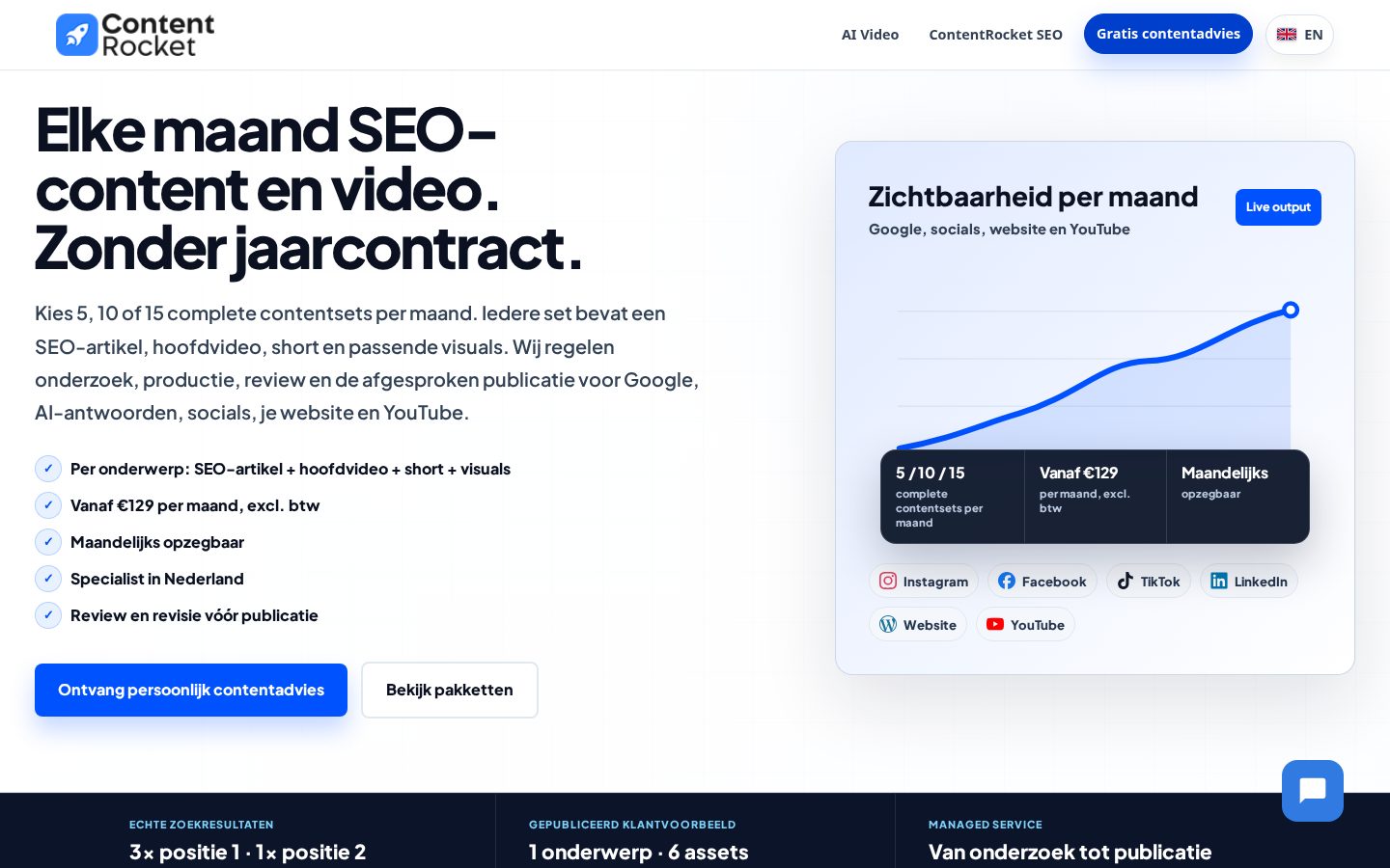 ContentRocket Homepage