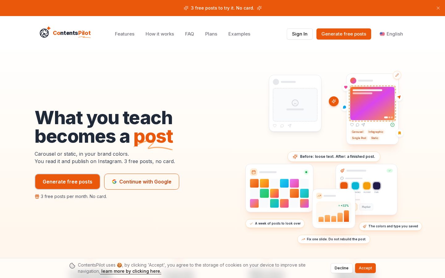 Contents Pilot Homepage
