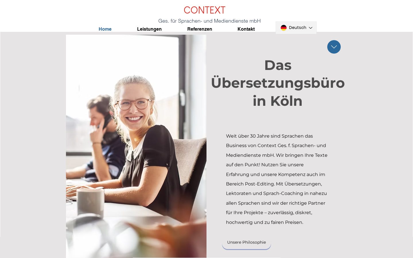 Context Inc Homepage
