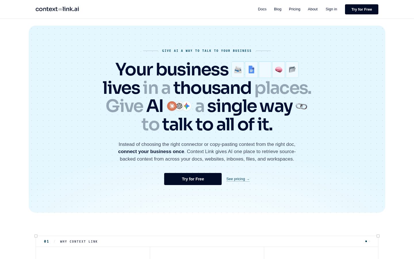 Context Link Homepage
