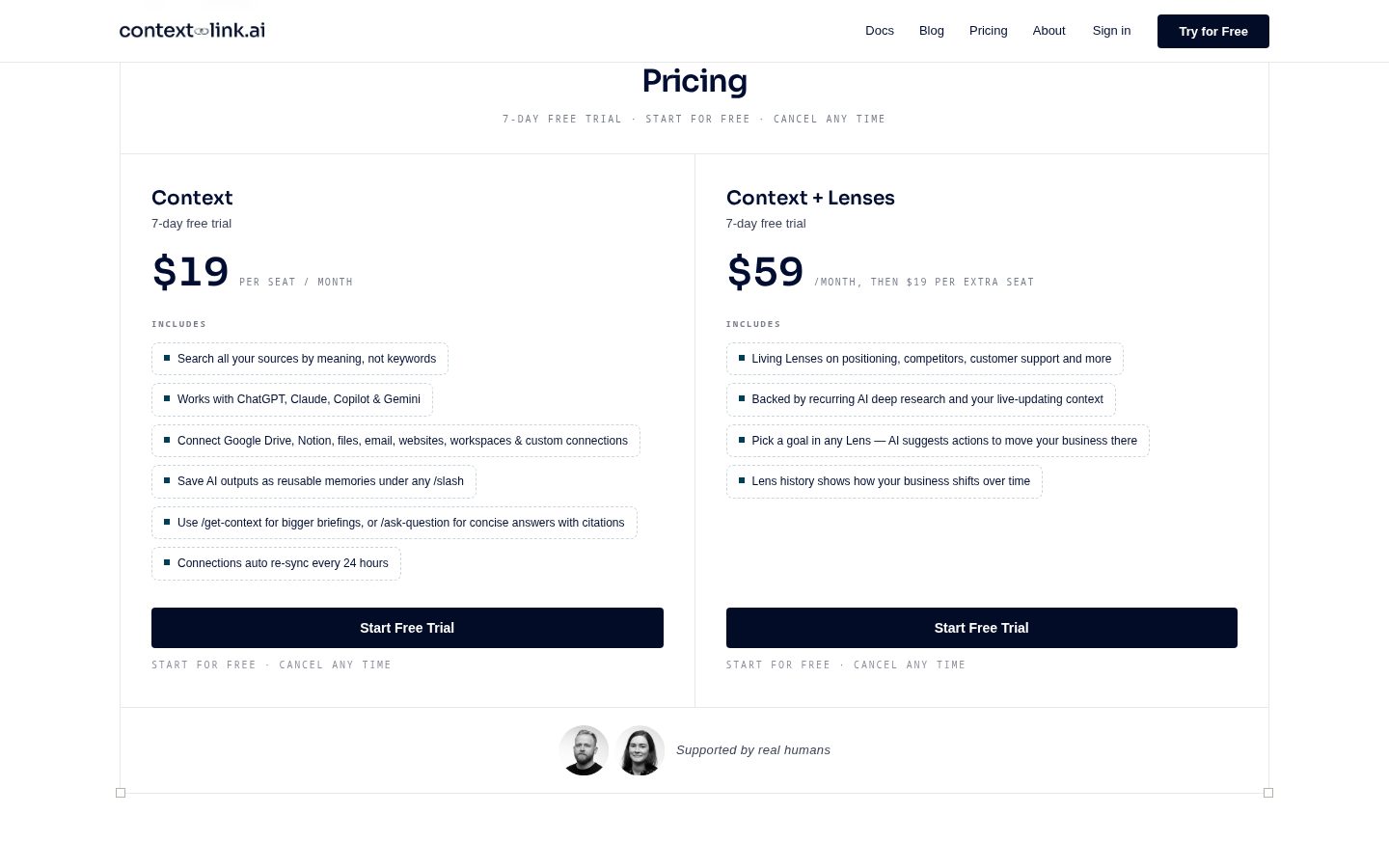 Context Link Pricing