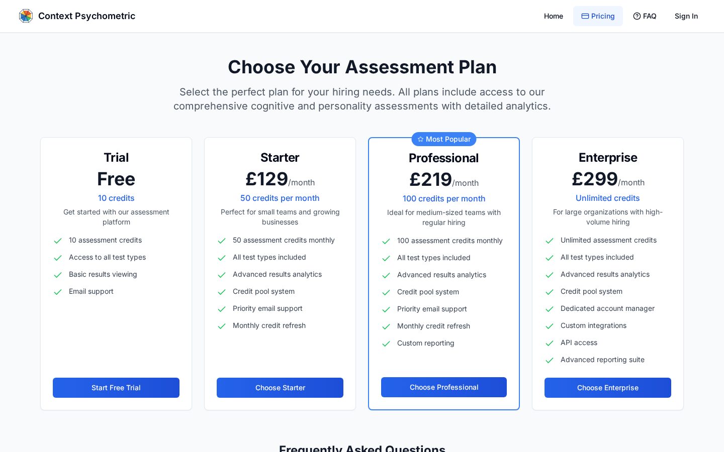 Context Psychometric Pricing