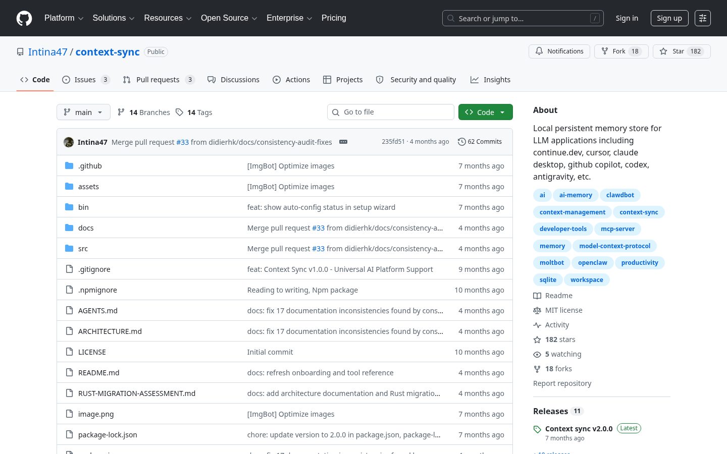 Context Sync Homepage