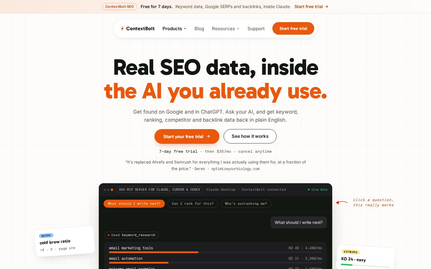 ContextBolt SEO Homepage