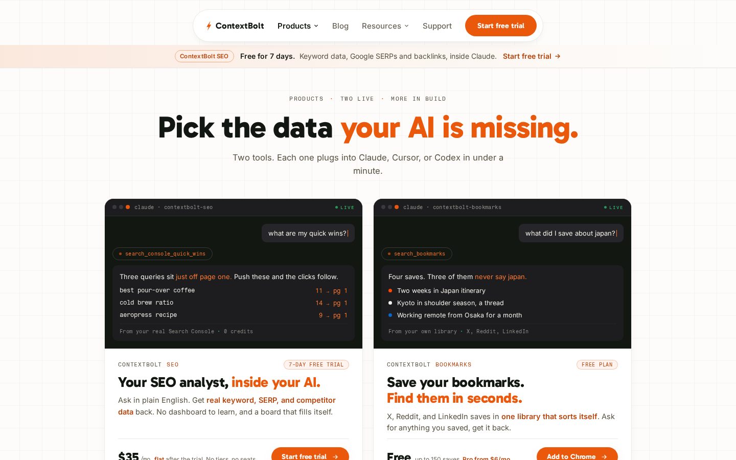ContextBolt SEO Pricing
